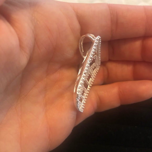 Sterling Silver SQUARES Pendant - Picture 4 of 6